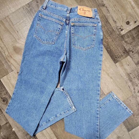Vintage Chan Button Fly High Rise Jeans, size 5 - Picture 2 of 9